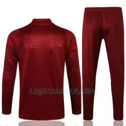 Sweat de Treino Conjunto Liverpool Criança Quarto-Zíper 2022/23 Vermelha