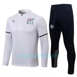 Sweat de Treino Conjunto Manchester City Homem Quarto-Zíper 2022/23 Branca Sweat de Treino Conjunto Manchester City Homem Quarto-Zíper 2022/23 Branca