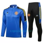 Sweat de Treino Conjunto Manchester United Champions League Criança Quarto-Zíper 2022/23 Azul