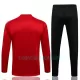 Sweat de Treino Conjunto Manchester United Champions League Criança Quarto-Zíper 2022/23 Branca Vermelha