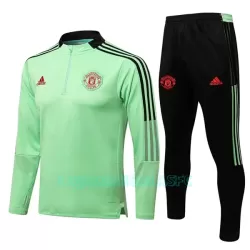 Sweat de Treino Conjunto Manchester United Homem Quarto-Zíper 2022/23 Verde Sweat de Treino Conjunto Manchester United Homem Quarto-Zíper 2022/23 Verde