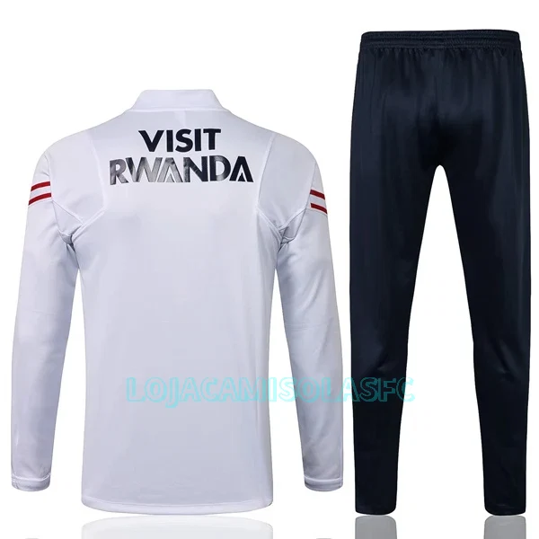 Sweat de Treino Conjunto Paris Saint-Germain Criança Quarto-Zíper 2022/23 Branca