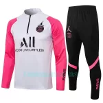 Sweat de Treino Conjunto Paris Saint-Germain Criança Quarto-Zíper 2022/23 Preta Branca