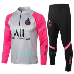 Sweat de Treino Conjunto Paris Saint-Germain Criança Quarto-Zíper 2022/23 Rosa Cinza Claro Sweat de Treino Conjunto Paris Saint-Germain Criança Quarto-Zíper 2022/23 Rosa Cinza Claro