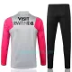 Sweat de Treino Conjunto Paris Saint-Germain Criança Quarto-Zíper 2022/23 Rosa Cinza Claro