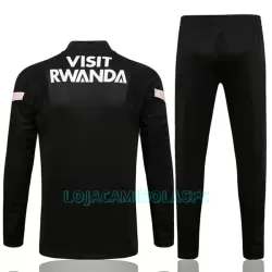 Sweat de Treino Conjunto Paris Saint-Germain Homem Quarto-Zíper 2022/23 Preto Rosa Claro