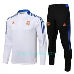 Sweat de Treino Conjunto Real Madrid Homem Quarto-Zíper 2022/23 Azul Branco Sweat de Treino Conjunto Real Madrid Homem Quarto-Zíper 2022/23 Azul Branco