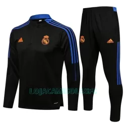 Sweat de Treino Conjunto Real Madrid Homem Quarto-Zíper 2022/23 Preta Sweat de Treino Conjunto Real Madrid Homem Quarto-Zíper 2022/23 Preta