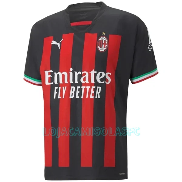 Camisola AC Milan Theo 19 Homem Equipamento 1ª 2022/23
