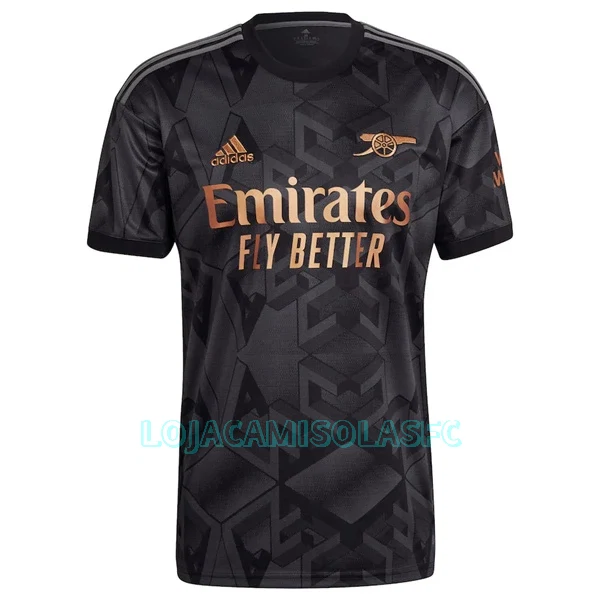 Camisola Arsenal Ødegaard 8 Homem Equipamento 2ª 2022/23
