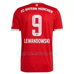 Camisola FC Bayern de Munique Lewandowski 9 Homem Equipamento 1ª 2022/23 Camisola FC Bayern de Munique Lewandowski 9 Homem Equipamento 1ª 2022/23