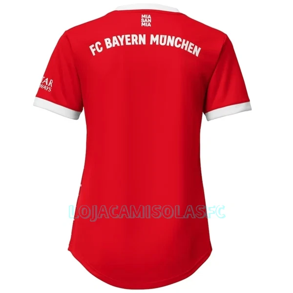 Camisola FC Bayern de Munique Mulher Equipamento 1ª 2022/23