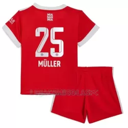 Camisola FC Bayern de Munique Müller 25 Criança Equipamento 1ª 2022/23 Camisola FC Bayern de Munique Müller 25 Criança Equipamento 1ª 2022/23