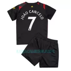 Camisola Manchester City Joao Cancelo 7 Criança Equipamento 2ª 2022/23 Camisola Manchester City Joao Cancelo 7 Criança Equipamento 2ª 2022/23