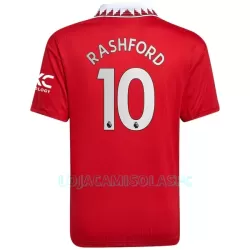 Camisola Manchester United Rashford 10 Homem Equipamento 1ª 2022/23 Camisola Manchester United Rashford 10 Homem Equipamento 1ª 2022/23