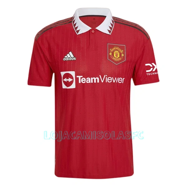 Camisola Manchester United Rashford 10 Homem Equipamento 1ª 2022/23