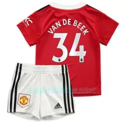 Camisola Manchester United Van De Beek 34 Criança Equipamento 1ª 2022/23 Camisola Manchester United Van De Beek 34 Criança Equipamento 1ª 2022/23