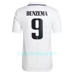 Camisola Real Madrid Benzema 9 Homem Equipamento 1ª 2022/23 Camisola Real Madrid Benzema 9 Homem Equipamento 1ª 2022/23