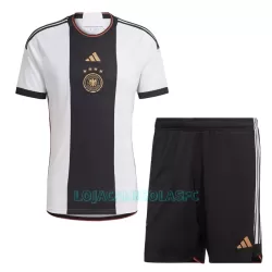 Camisola Alemanha Criança Equipamento 1ª Mundial 2022 Camisola Alemanha Criança Equipamento 1ª Mundial 2022