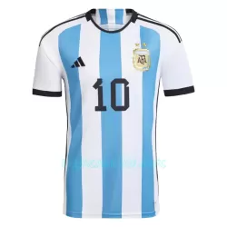 Camisola Argentina Messi 10 Homem Equipamento 1ª Mundial 2022
