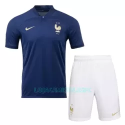 Camisola França Criança Equipamento 1ª Mundial 2022 Camisola França Criança Equipamento 1ª Mundial 2022
