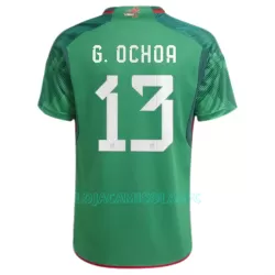 Camisola México G.OCHOA 13 Homem Equipamento 1ª Mundial 2022 Camisola México G.OCHOA 13 Homem Equipamento 1ª Mundial 2022