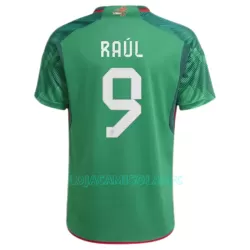 Camisola México Raul 9 Homem Equipamento 1ª Mundial 2022 Camisola México Raul 9 Homem Equipamento 1ª Mundial 2022