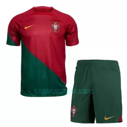 Camisola Portugal Criança Equipamento 1ª Mundial 2022 Camisola Portugal Criança Equipamento 1ª Mundial 2022