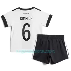 Camisola Alemanha Kimmich 6 Criança Equipamento 1ª Mundial 2022 Camisola Alemanha Kimmich 6 Criança Equipamento 1ª Mundial 2022