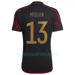 Camisola Alemanha Müller 13 Homem Equipamento 2ª Mundial 2022