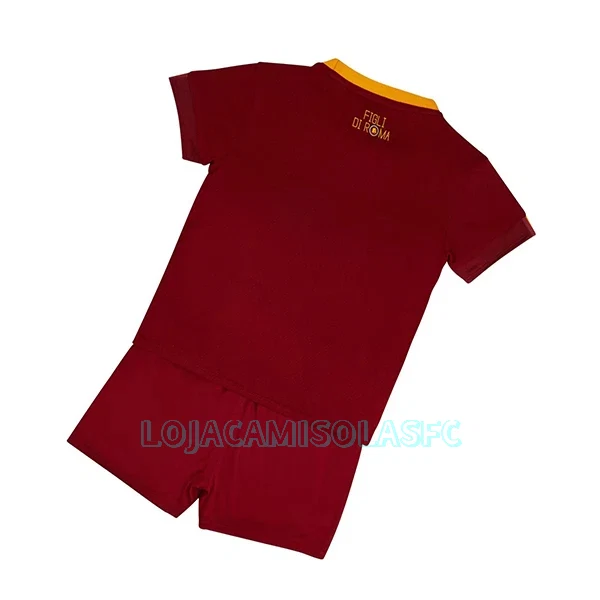 Camisola AS Roma Criança Equipamento 1ª 2022/23