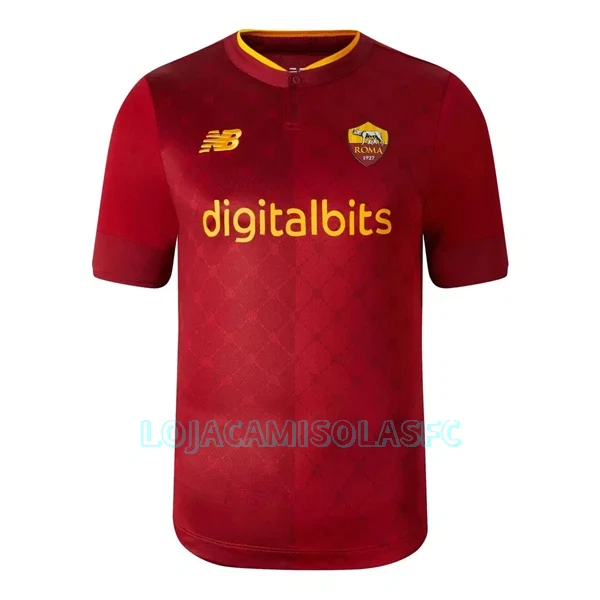 Camisola AS Roma Dybala 21 Homem Equipamento 1ª 2022/23