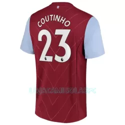Camisola Aston Villa Coutinho 23 Homem Equipamento 1ª 2022/23 Camisola Aston Villa Coutinho 23 Homem Equipamento 1ª 2022/23