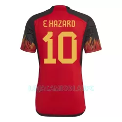 Camisola Bélgica Hazard 10 Homem Equipamento 1ª Mundial 2022 Camisola Bélgica Hazard 10 Homem Equipamento 1ª Mundial 2022