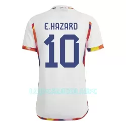 Camisola Bélgica Hazard 10 Homem Equipamento 2ª Mundial 2022 Camisola Bélgica Hazard 10 Homem Equipamento 2ª Mundial 2022