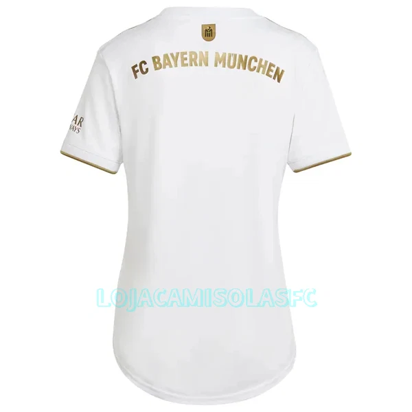 Camisola FC Bayern de Munique Mulher Equipamento 2ª 2022/23