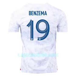 Camisola França Benzema 19 Homem Equipamento 2ª Mundial 2022 Camisola França Benzema 19 Homem Equipamento 2ª Mundial 2022