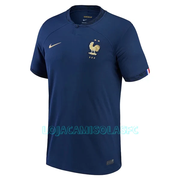 Camisola França Kante 13 Homem Equipamento 1ª Mundial 2022