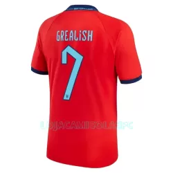 Camisola Inglaterra Grealish 7 Homem Equipamento 2ª Mundial 2022 Camisola Inglaterra Grealish 7 Homem Equipamento 2ª Mundial 2022