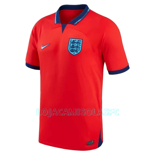 Camisola Inglaterra Kane 9 Homem Equipamento 2ª Mundial 2022
