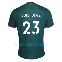 Camisola Liverpool Luis Díaz 23 Homem Equipamento 3ª 2022/23 Camisola Liverpool Luis Díaz 23 Homem Equipamento 3ª 2022/23