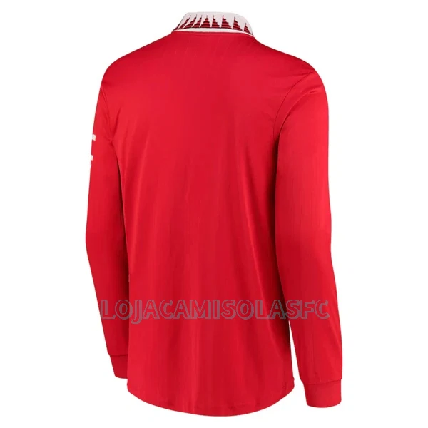 Camisola Manga Comprida Manchester United Homem Equipamento 1ª 2022/23
