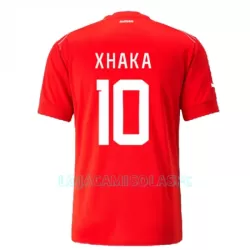 Camisola Suíça Xhaka 10 Homem Equipamento 1ª Mundial 2022