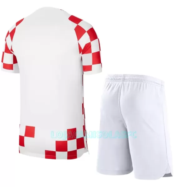 Camisola Croácia Criança Equipamento 1ª Mundial 2022