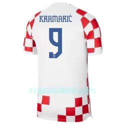 Camisola Croácia Kramaric 9 Homem Equipamento 1ª Mundial 2022