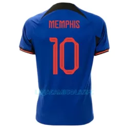 Camisola Holanda Memphis 10 Homem Equipamento 2ª Mundial 2022 Camisola Holanda Memphis 10 Homem Equipamento 2ª Mundial 2022
