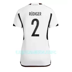 Camisola Alemanha Antonio Rudiger 2 Mulher Equipamento 1ª Mundial 2022 Camisola Alemanha Antonio Rudiger 2 Mulher Equipamento 1ª Mundial 2022