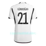 Camisola Alemanha Ilkay Gündogan 21 Homem Equipamento 1ª Mundial 2022