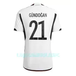 Camisola Alemanha Ilkay Gündogan 21 Homem Equipamento 1ª Mundial 2022 Camisola Alemanha Ilkay Gündogan 21 Homem Equipamento 1ª Mundial 2022