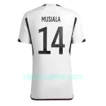 Camisola Alemanha Jamal Musiala 14 Homem Equipamento 1ª Mundial 2022